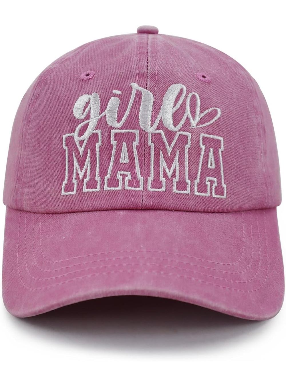 Amazon Pink "Girls Mama" Embroidered Baseball Cap